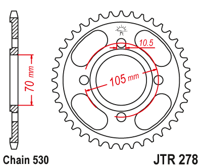 JT SPROCKETS JTR278.38 (27838jt)